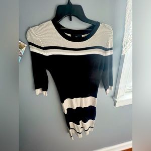 Stripped Sweater Dress